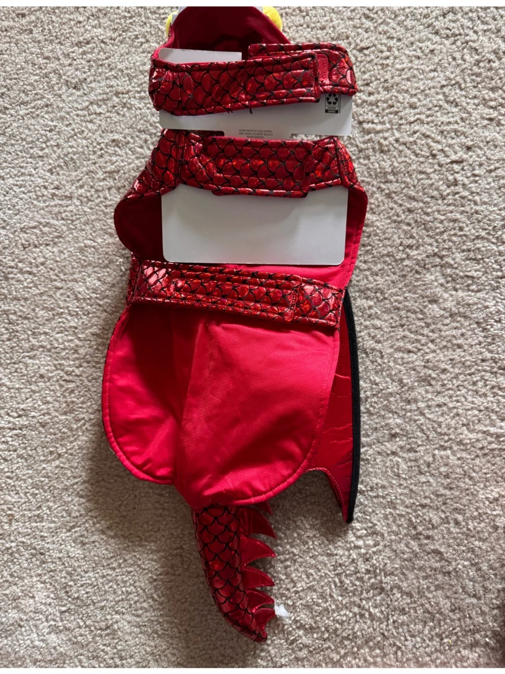 Red Dragon DogCostume Hat and Cape Set